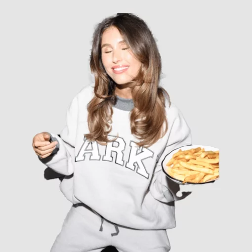 Grey mockneck from Parke with inside-out seam design.