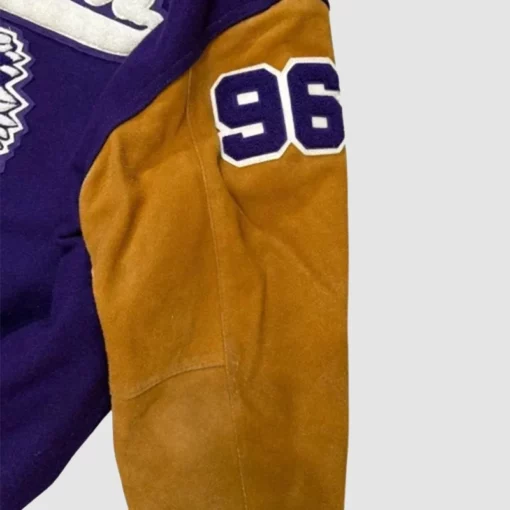 Retro varsity jacket with authentic school embroidery