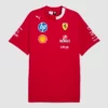 2025 Miami GP Ferrari Puma driver T-shirt in white and red