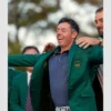 Classic green blazer inspired by Rory McIlroy’s golf victory style.
