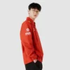 Esports red and black team jacket for T1 fans.