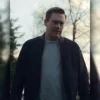 Brown suede leather jacket worn by Jon Hamm in 2025 Series