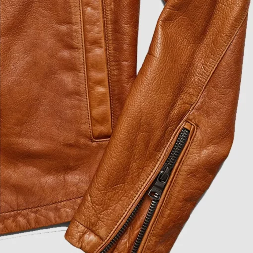 RECREATION brown biker jacket worn in TV series Found