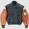 Pelle Pelle black leather jacket as seen on Lamar Jackson in Raising Kanan
