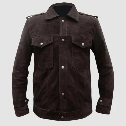 Vintage-style Rubber Soul suede jacket worn by John Lennon