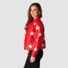 Polly Brindle 2025 Battle Camp red leather fashion piece