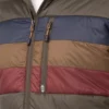 Color-striped puffer jacket from Season 1 of The Four Seasons