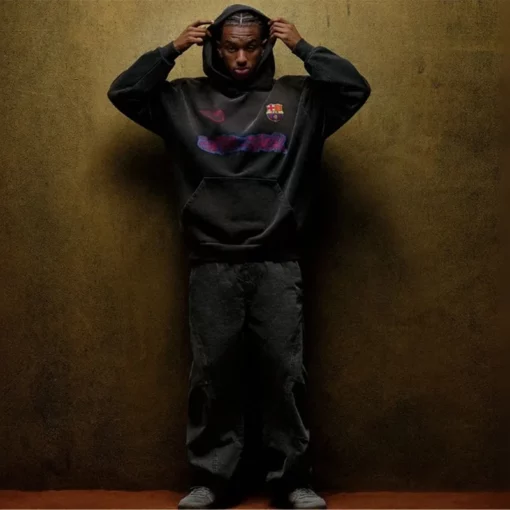 Black fleece hoodie Travis Scott Cactus Jack